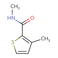 Chemical structure of N,3-dimethylthiophene-2-carboxamide - CSSB00000159819