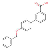 Chemical structure of 4'-(benzyloxy)-[1,1'-biphenyl]-3-carboxylic acid - CSSB00010176276
