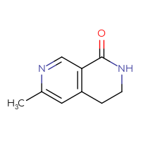 Chemical structure of 6-methyl-1,2,3,4-tetrahydro-2,7-naphthyridin-1-one - CSSB00010726341