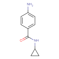 Chemical structure of 4-amino-N-cyclopropylbenzamide - CSSB00000242198