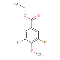 Chemical structure of ethyl 3-bromo-5-fluoro-4-methoxybenzoate - CSSB00012920424