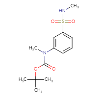 Chemical structure of tert-butyl N-methyl-N-[3-(methylsulfamoyl)phenyl]carbamate - CSSB06841725075