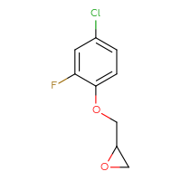 Chemical structure of 2-[(4-chloro-2-fluorophenoxy)methyl]oxirane - CSSB00013857498
