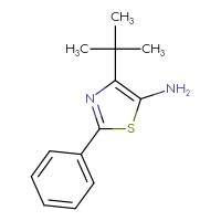 Chemical structure of 4-tert-butyl-2-phenyl-1,3-thiazol-5-amine - CSSB00005601770