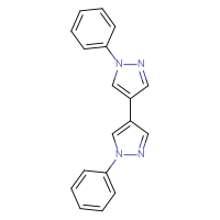 Chemical structure of 1,1'-diphenyl-1H,1'H-4,4'-bipyrazole - CSSB02300569776