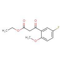 Chemical structure of ethyl 3-(5-fluoro-2-methoxyphenyl)-3-oxopropanoate - CSSB00103157050