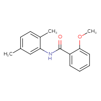Chemical structure of N-(2,5-dimethylphenyl)-2-methoxybenzamide - CSSB00046136889