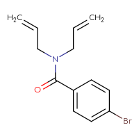 Chemical structure of 4-bromo-N,N-bis(prop-2-en-1-yl)benzamide - CSSB00000159194