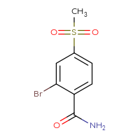 Chemical structure of 2-bromo-4-methanesulfonylbenzamide - CSSB02270738366