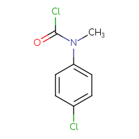 Chemical structure of N-(4-chlorophenyl)-N-methylcarbamoyl chloride - CSSB00010187354