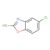 Chemical structure of 5-chloro-1,3-benzoxazole-2-thiol - CSSB00000182521