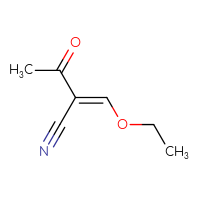 Chemical structure of (2E)-2-(ethoxymethylidene)-3-oxobutanenitrile - CSSB00020649636