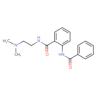 Chemical structure of 2-benzamido-N-[2-(dimethylamino)ethyl]benzamide - CSSB00046200561