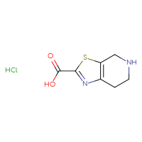 Chemical structure of 4H,5H,6H,7H-[1,3]thiazolo[5,4-c]pyridine-2-carboxylic acid hydrochloride - CSSB00016994232