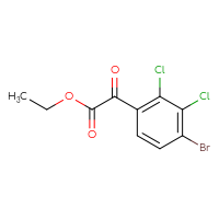 Chemical structure of ethyl 2-(4-bromo-2,3-dichlorophenyl)-2-oxoacetate - CSSB20814001632