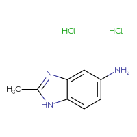 Chemical structure of 2-methyl-1H-1,3-benzodiazol-5-amine dihydrochloride - CSSB00015185249