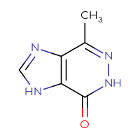 Chemical structure of 4-methyl-1H,6H,7H-imidazo[4,5-d]pyridazin-7-one - CSSB00009930924