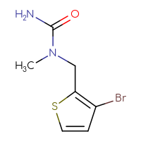 Chemical structure of 1-[(3-bromothiophen-2-yl)methyl]-1-methylurea - CSSB00016021289
