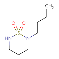 Chemical structure of 2-butyl-1λ⁶,2,6-thiadiazinane-1,1-dione - CSMB00056602087