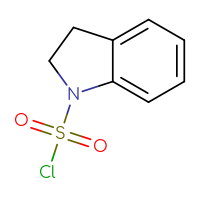 Chemical structure of 2,3-dihydro-1H-indole-1-sulfonyl chloride - CSSB00134794484