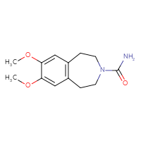 Chemical structure of 7,8-dimethoxy-2,3,4,5-tetrahydro-1H-3-benzazepine-3-carboxamide - CSSB00086195061