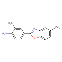 Chemical structure of 2-methyl-4-(5-methyl-1,3-benzoxazol-2-yl)aniline - CSSB00000627260