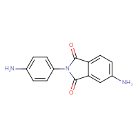 Chemical structure of 5-amino-2-(4-aminophenyl)-2,3-dihydro-1H-isoindole-1,3-dione - CSSB00020596568