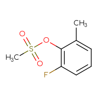 Chemical structure of 2-fluoro-6-methylphenyl methanesulfonate - CSSB00793890787