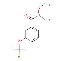 Chemical structure of N-methoxy-N-methyl-3-(trifluoromethoxy)benzamide - CSSB00008546935