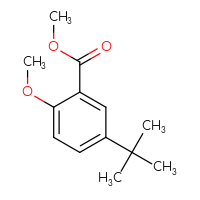 Chemical structure of methyl 5-tert-butyl-2-methoxybenzoate - CSSB00010109260