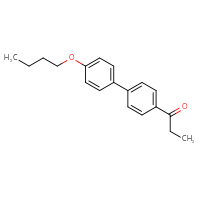 Chemical structure of 1-{4'-butoxy-[1,1'-biphenyl]-4-yl}propan-1-one - CSSB06582647045