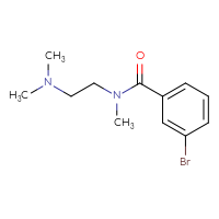 Chemical structure of 3-bromo-N-[2-(dimethylamino)ethyl]-N-methylbenzamide - CSSB00011906770