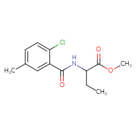 Chemical structure of methyl 2-[(2-chloro-5-methylphenyl)formamido]butanoate - CSSB00115175790
