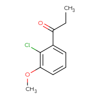 Chemical structure of 1-(2-chloro-3-methoxyphenyl)propan-1-one - CSSB00009881676
