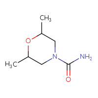 Chemical structure of 2,6-dimethylmorpholine-4-carboxamide - CSSB00011191362