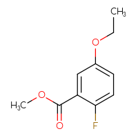 Chemical structure of methyl 5-ethoxy-2-fluorobenzoate - CSSB02517112305