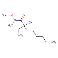 Chemical structure of 2-ethyl-N-methoxy-N,2-dimethyloctanamide - CSSB01993795625