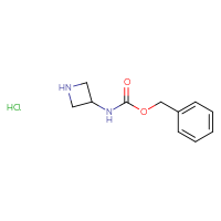 Chemical structure of benzyl N-(azetidin-3-yl)carbamate hydrochloride - CSSB00000759829