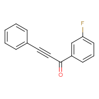 Chemical structure of 1-(3-fluorophenyl)-3-phenylprop-2-yn-1-one - CSSB00018644420