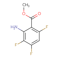Chemical structure of methyl 2-amino-3,4,6-trifluorobenzoate - CSSB00011757154