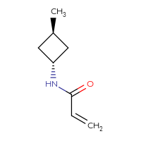 Chemical structure of N-[(1s,3r)-3-methylcyclobutyl]prop-2-enamide - CSSB06655859920
