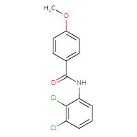 Chemical structure of N-(2,3-dichlorophenyl)-4-methoxybenzamide - CSSB00046164910