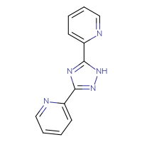 Chemical structure of 2-[3-(pyridin-2-yl)-1H-1,2,4-triazol-5-yl]pyridine - CSSB00020644021