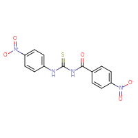 Chemical structure of 1-(4-nitrobenzoyl)-3-(4-nitrophenyl)thiourea - CSSB00025731766