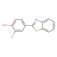 Chemical structure of 4-(1,3-benzothiazol-2-yl)-2-chlorophenol - CSSB00000594044