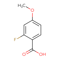 Chemical structure of 2-fluoro-4-methoxybenzoic acid - CSSB00000198494