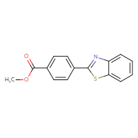 Chemical structure of methyl 4-(1,3-benzothiazol-2-yl)benzoate - CSSB00103155755