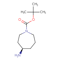 Chemical structure of tert-butyl (4R)-4-aminoazepane-1-carboxylate - CSSB00010223098