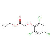 Chemical structure of ethyl 2-(2,4,6-trichlorophenoxy)acetate - CSSB00011203982