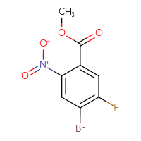 Chemical structure of methyl 4-bromo-5-fluoro-2-nitrobenzoate - CSSB00000724429